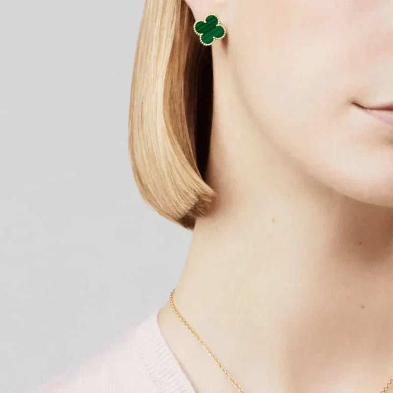 Celeste – Jewelry set 18K gold-plated green steel – stylish accent for women