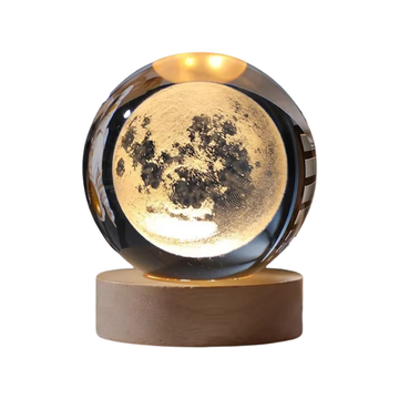 CrystalNova – Bola de cristal sistema solar gravado 3D – Decoración para o fogar agasallo
