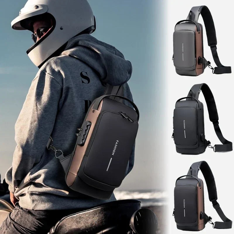 Revalki James | USB anti-theft shoulder bag for travel and sports