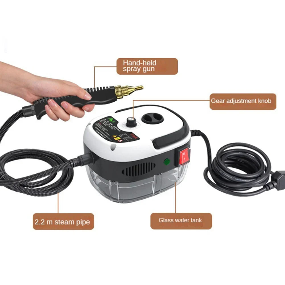 2500W HIGH-PRESSURE STEAM CLEANER - 6 SETTINGS FOR HOME & KITCHEN 3