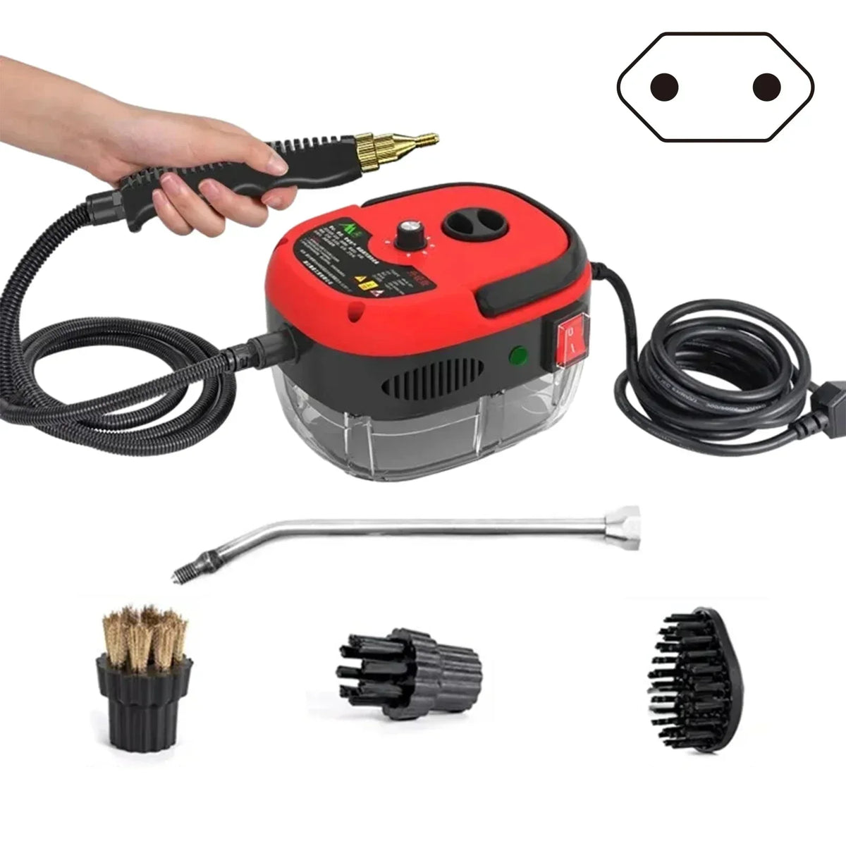 2500W HIGH-PRESSURE STEAM CLEANER - 6 SETTINGS FOR HOME & KITCHEN 9