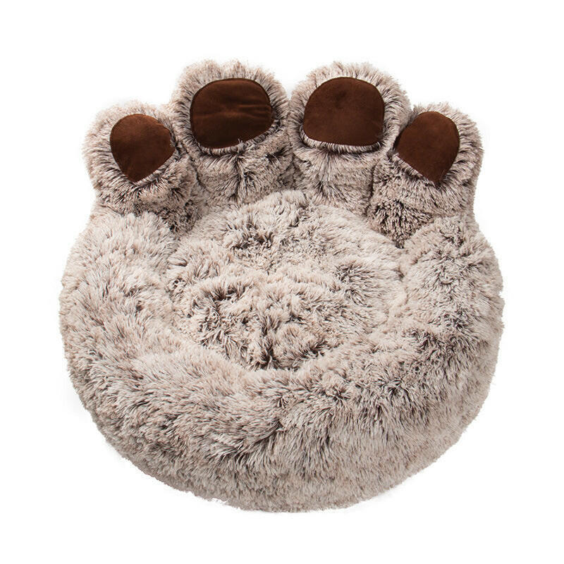 Melzano Cama Redonda para Cans Grande - Cama de Peluche de Luxo para Mascotas