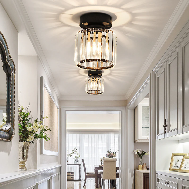 Bravura – Modern flush ceiling lamp – 1-light black design