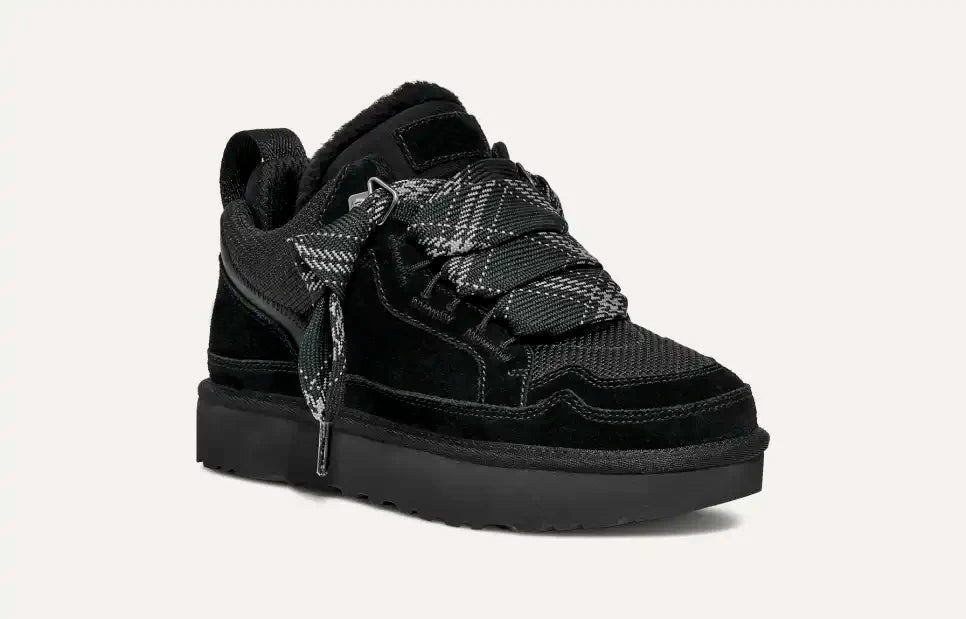 Dames winterlaarzen – suèdelook sneakers met warme voering en stevige gripzool