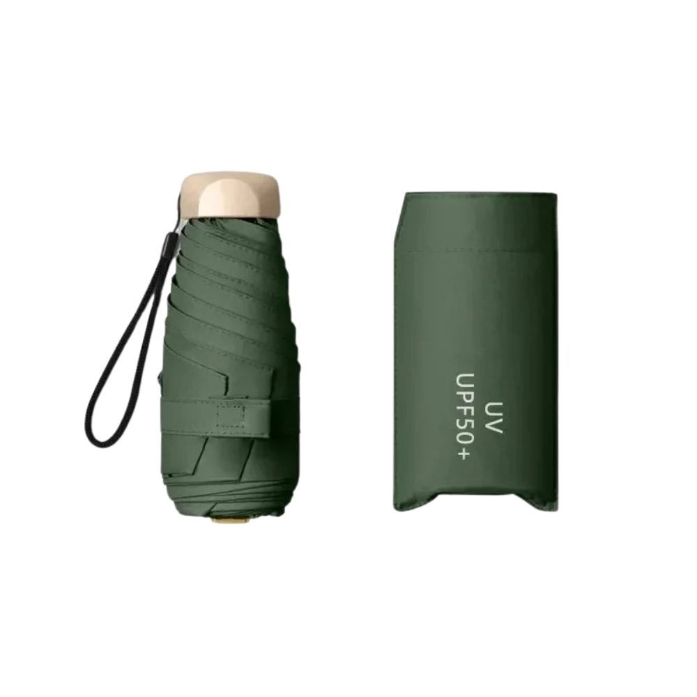 SkyShield – Mini-Regenschirm Reisegröße, UV-Schutz & winddicht