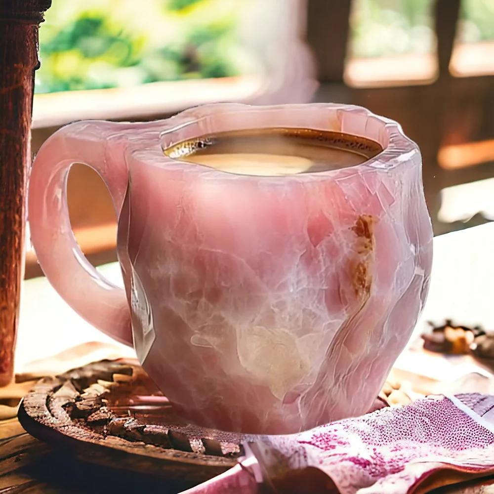 Lina Taza – Taza de Resina Artesanal con Efecto Pedra e Aspecto Elegante
