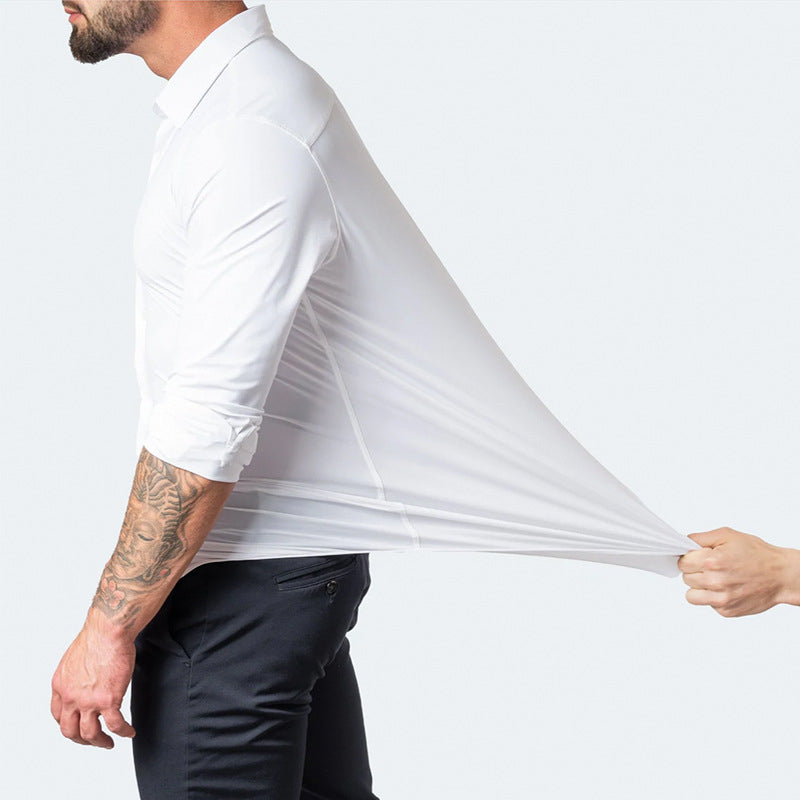 Melzano | Camisa de estiramento sen engurras para homes