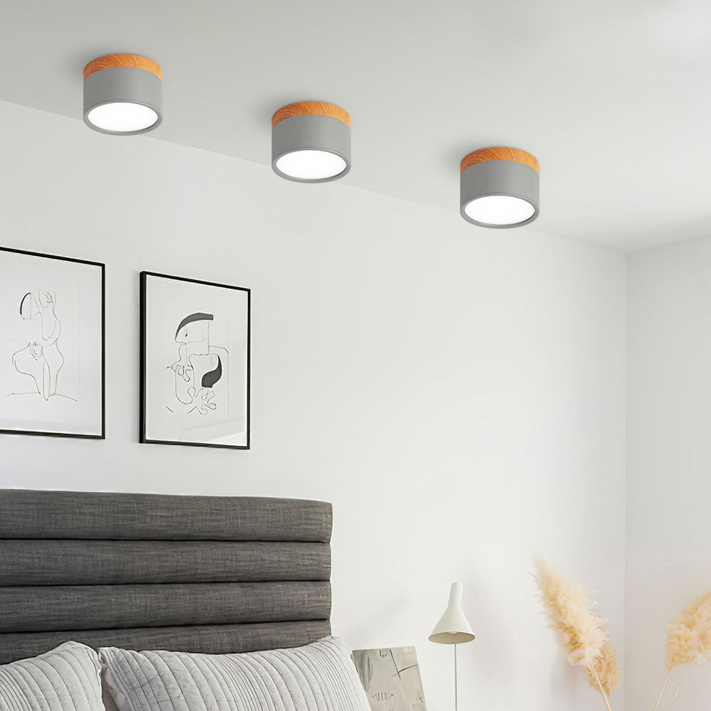Cylora – Lámpara de techo empotrada compacta – Foco LED moderno de aluminio