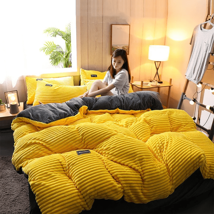 Fluwel – Winter bedding set fleece & velvet warm – for cold nights
