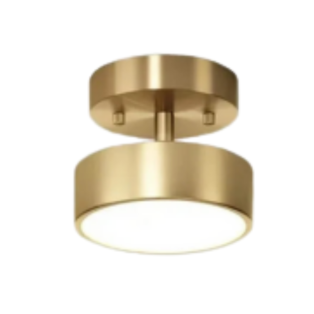 CopperLux – Lámpara de techo LED retro cobre – Diseño compacto y de bajo consumo energético