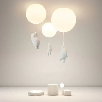 CloudBear Kinderlamp – Plafondlamp met Beer en Ballon Design