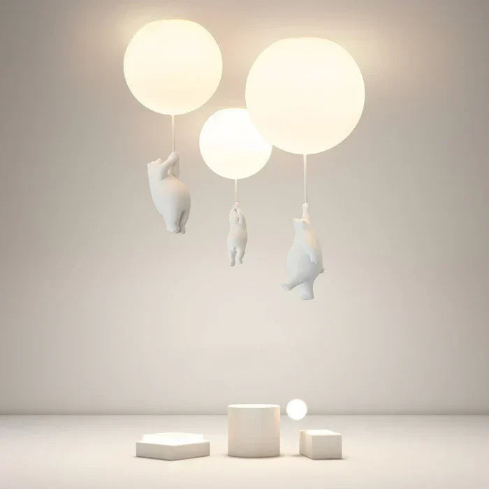 CloudBear Kinderlamp – Plafondlamp met Beer en Ballon Design