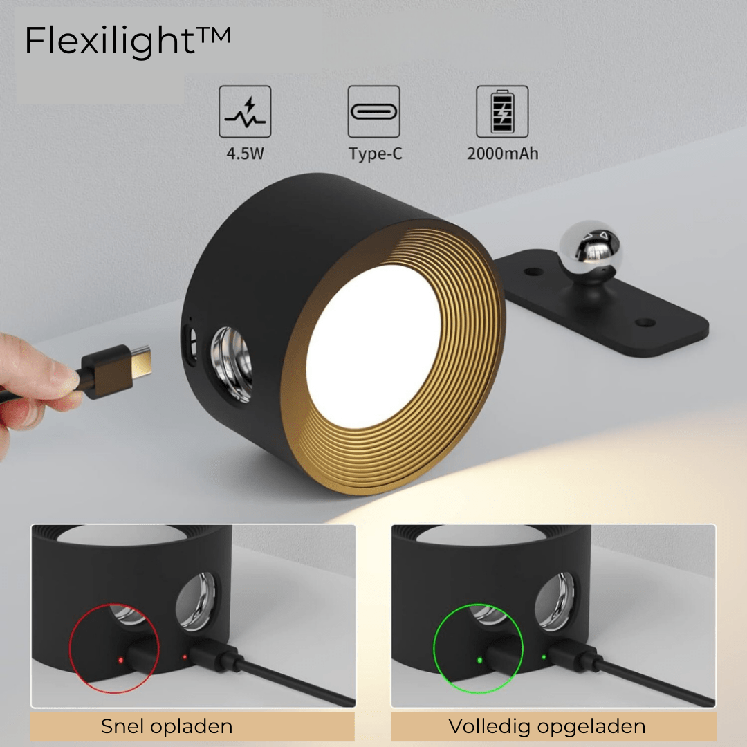 Revalki Glow360 Draadloze Oplaadbare 360° Wandlamp voor Moeiteloze Sfeerverlichting