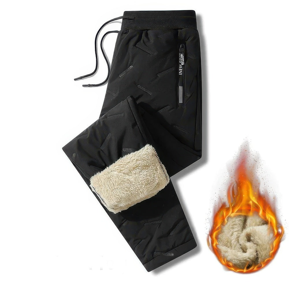 Heren Joggingbroek - Pluche Dikke Fleece Gevoerd met Trekkoord