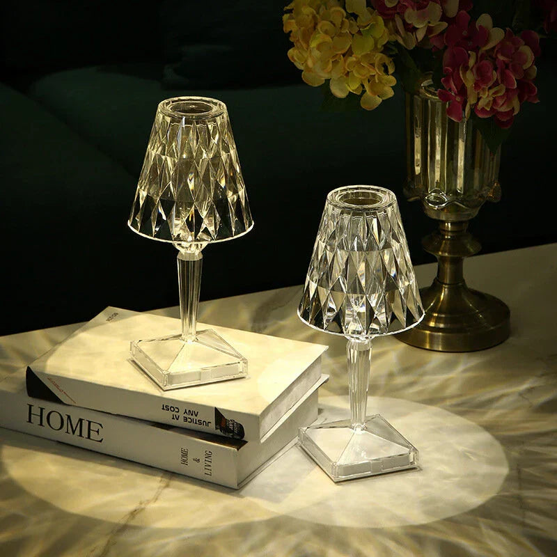 GlamCrystal Lampe - Schicke Tischlampe - Kristalldesign - Luxus und Eleganz
