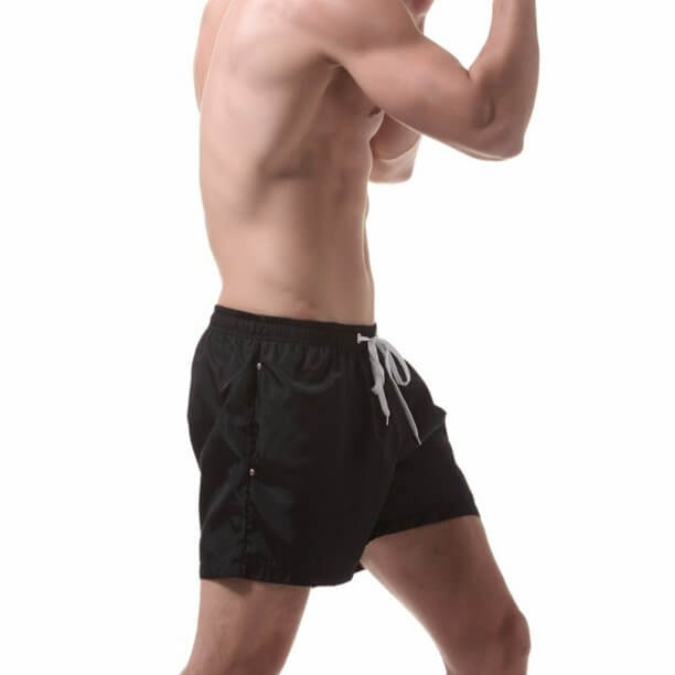Herren Badeshorts – schnell trocknende Shorts mit Kordelzug und leichtem Schnitt  