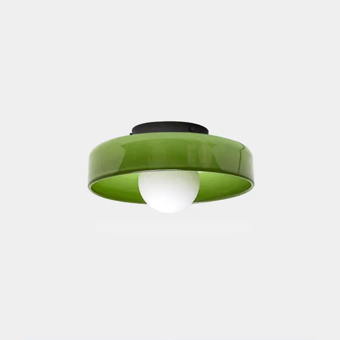 Culina – Ronde flush plafondlamp – Glasdesign voor keuken & interieur