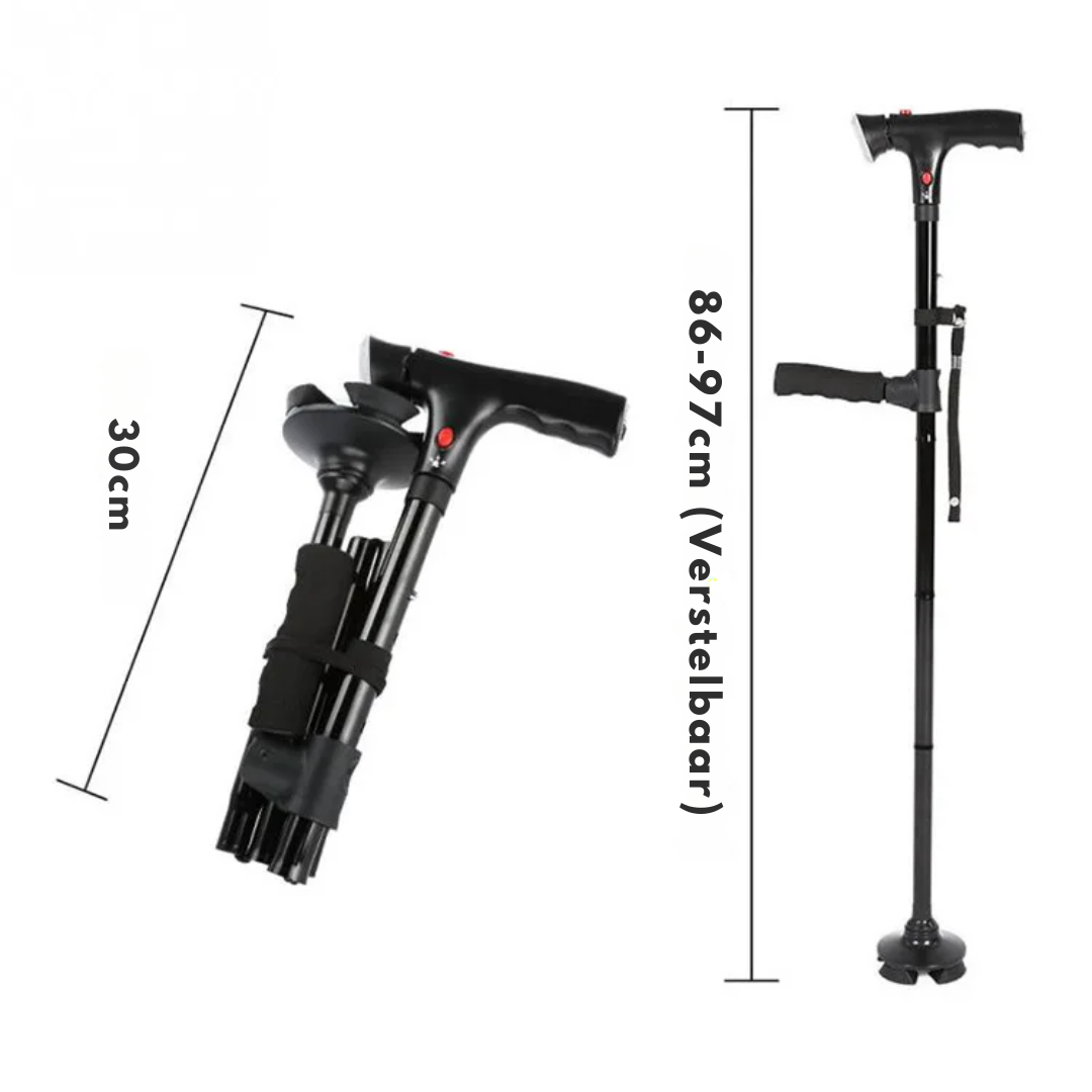 Movario – Ergonomische wandelstok – Lichtgewicht steun & stabiliteit