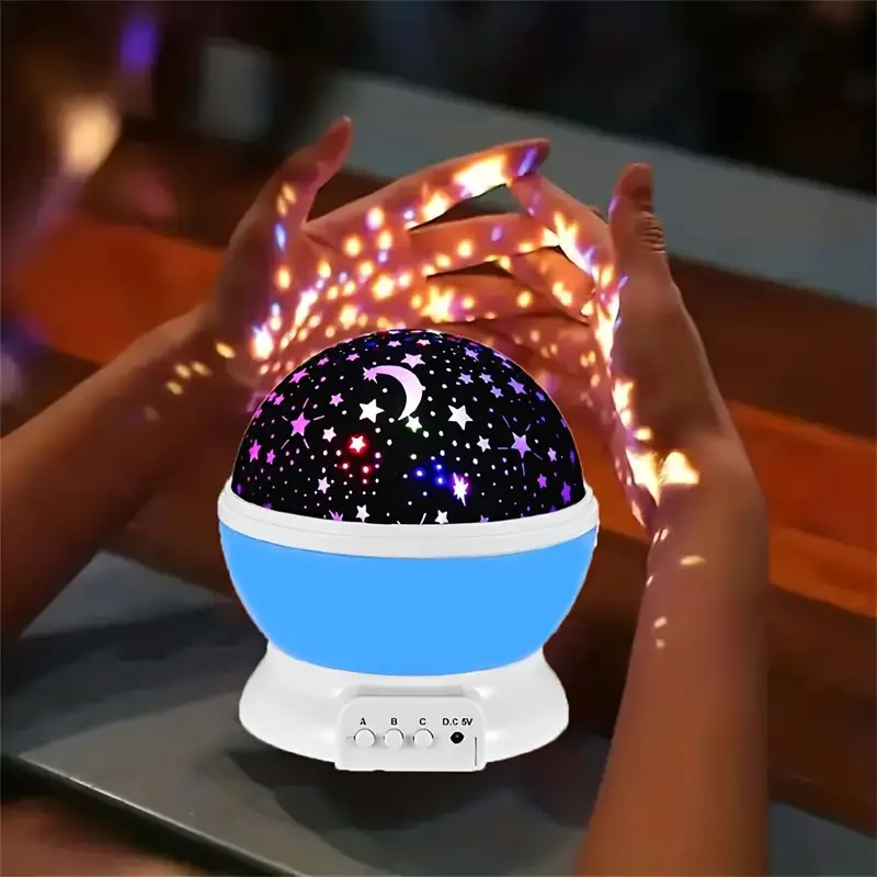 Luna – Sternenprojektor Nachtlicht mit Musik und USB für Kinderzimmer  