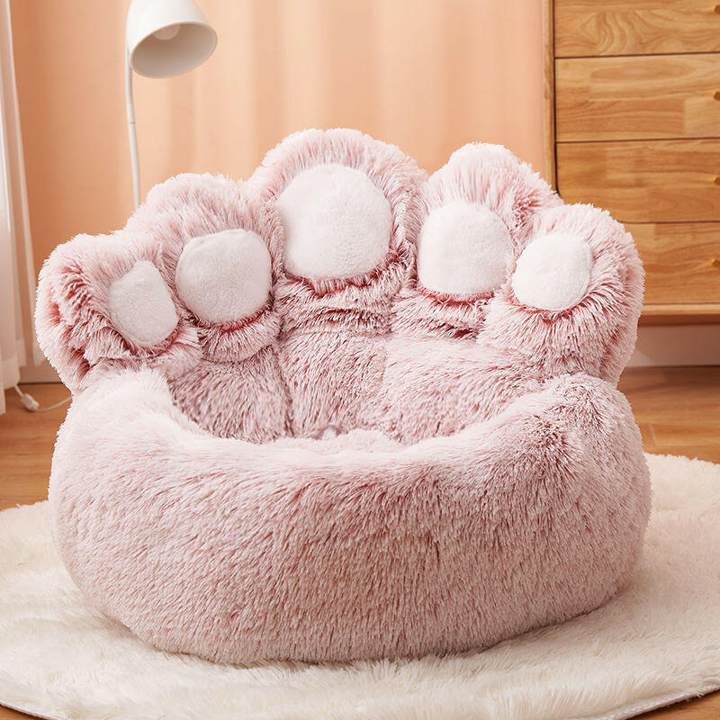 Melzano Cama Redonda para Cans Grande - Cama de Peluche de Luxo para Mascotas