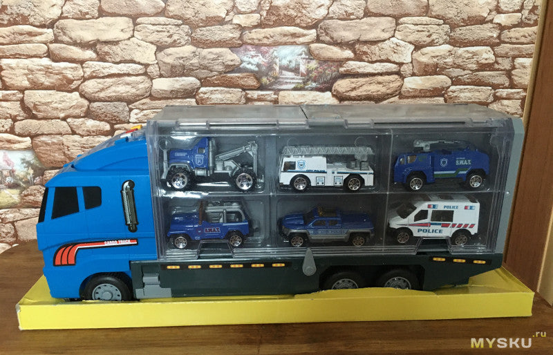 BuildMaster – Conxunto de vehículos de xoguete de construción con camión volquete, grúa e excavadora