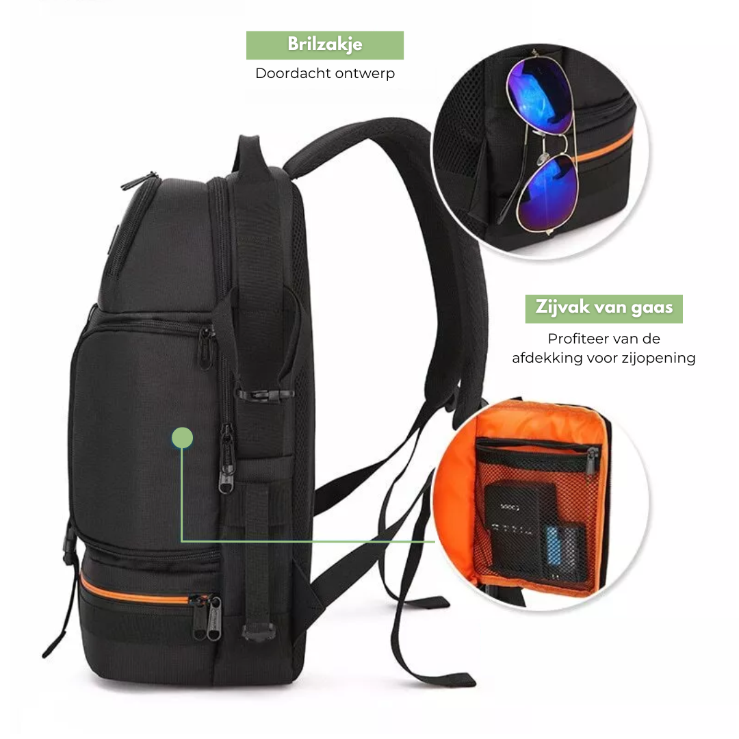 Mochila impermeable para cámara – Espazosa, segura e adecuada para viaxes