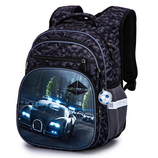 Ballino – mochila de fútbol 3D reflectante repelente al agua – para niños pequeños