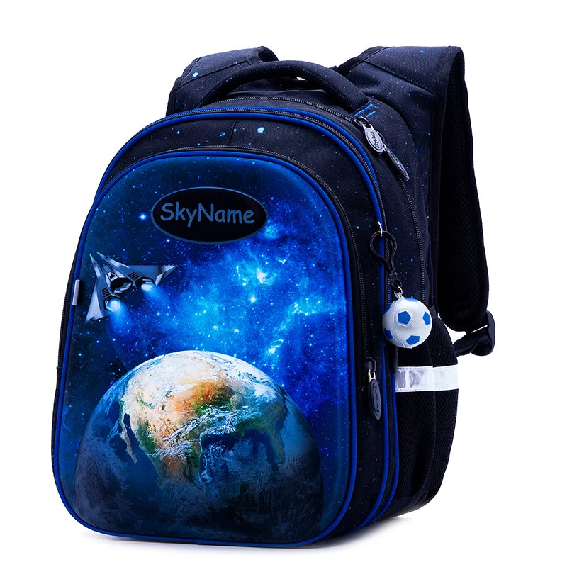 Ballino – mochila de fútbol 3D reflectante repelente al agua – para niños pequeños