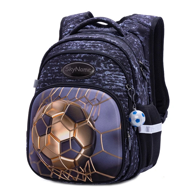 Ballino – mochila de fútbol 3D reflectante repelente al agua – para niños pequeños