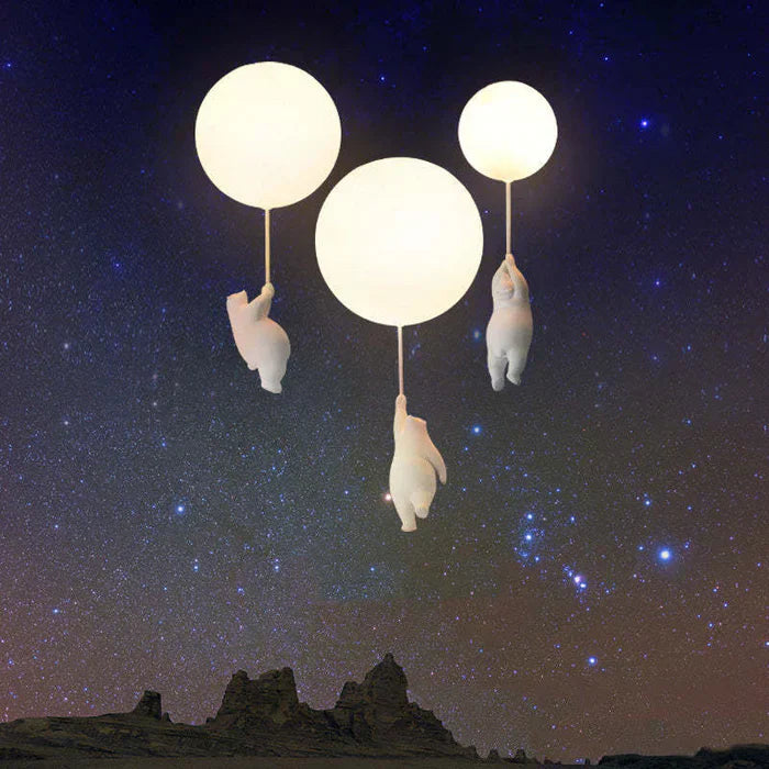 CloudBear Kinderlamp – Plafondlamp met Beer en Ballon Design