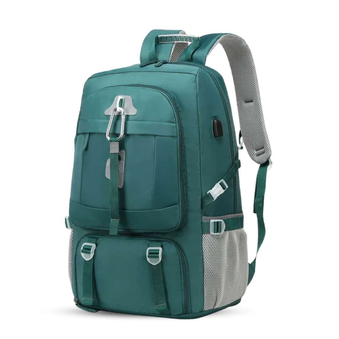 Mochila de viaje 50L – Impermeable y cómoda para aventuras al aire libre