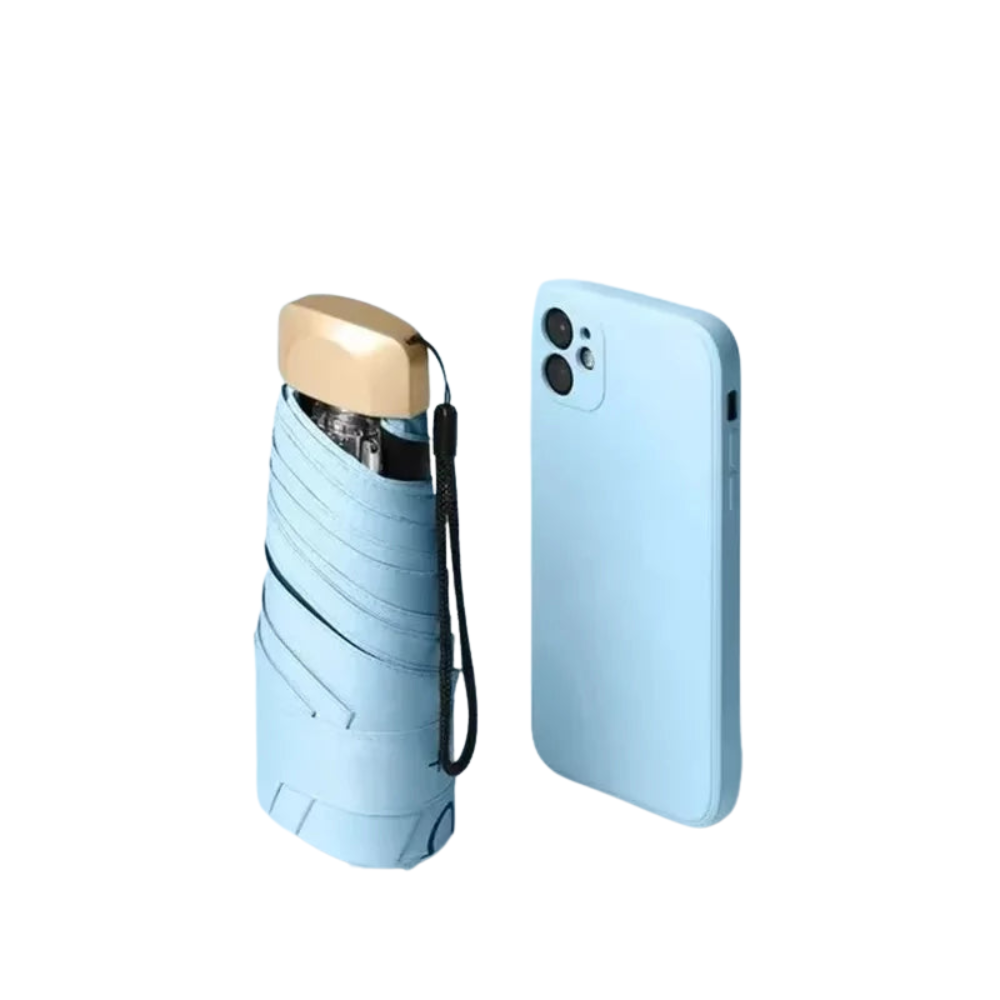 SkyShield – Mini-Regenschirm Reisegröße, UV-Schutz & winddicht