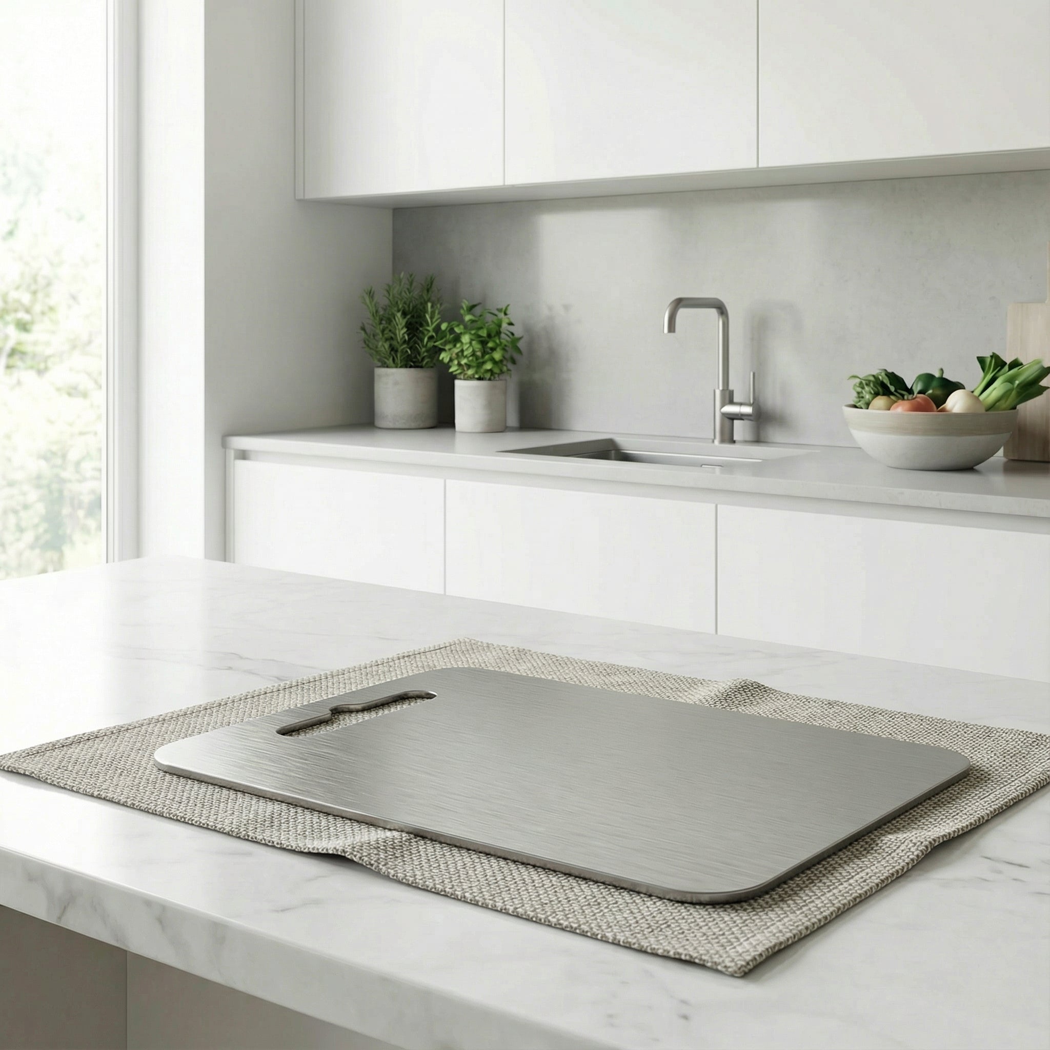 Titanium Cutting Board – Durable Material & Smooth Surface