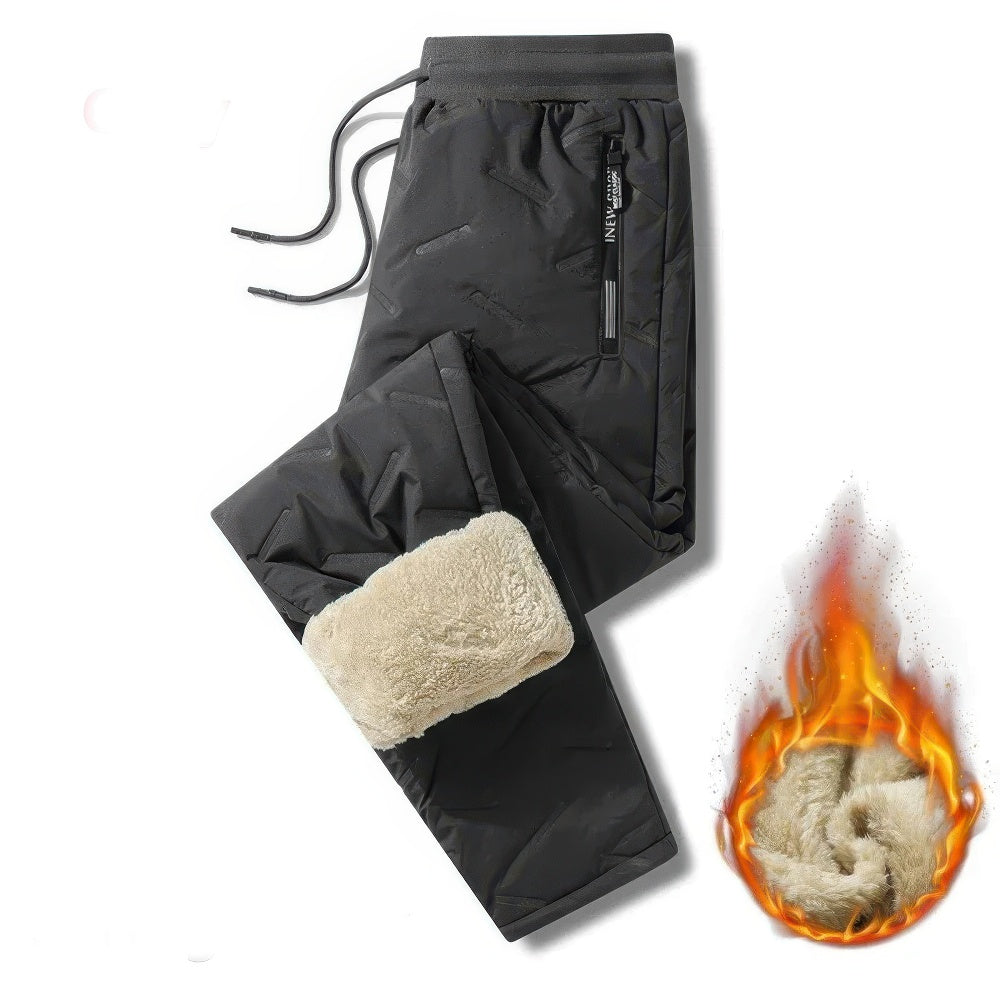 Heren Joggingbroek - Pluche Dikke Fleece Gevoerd met Trekkoord