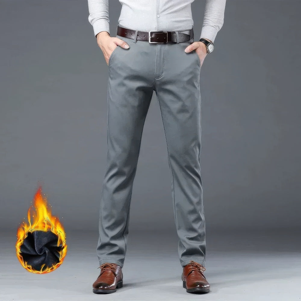 Pantalón Casual Cálido de Forro Polar de Invierno para Hombre - Confort e Estilo