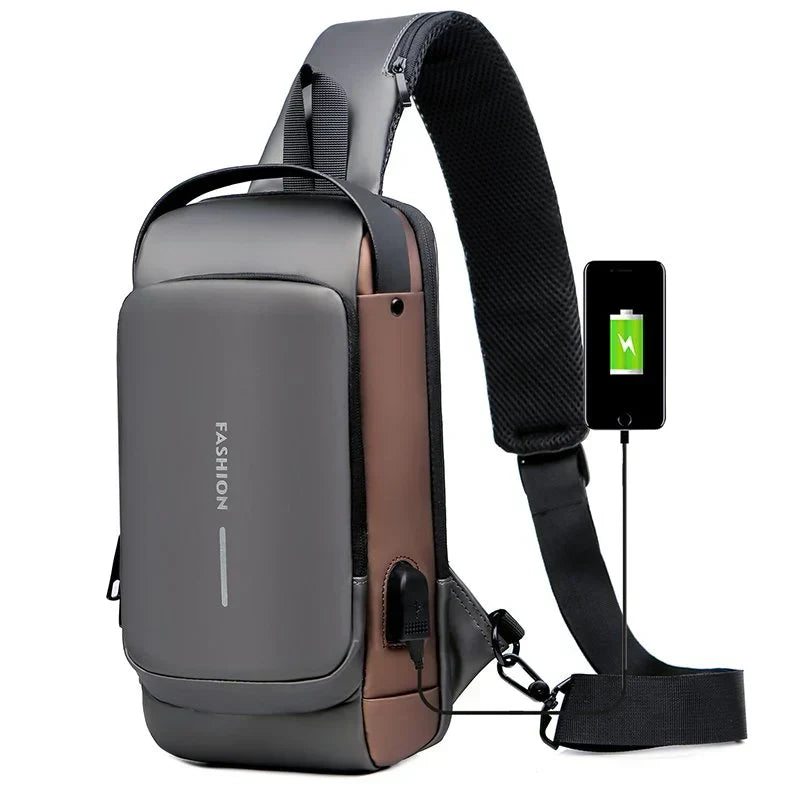 Revalki James | USB anti-theft shoulder bag for travel and sports