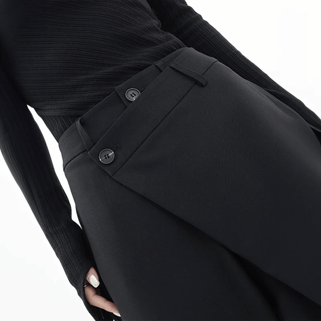 Paloma Wide-Leg Pants | Asymmetrical & Luxury Wide Legs by Isabella Vionnet