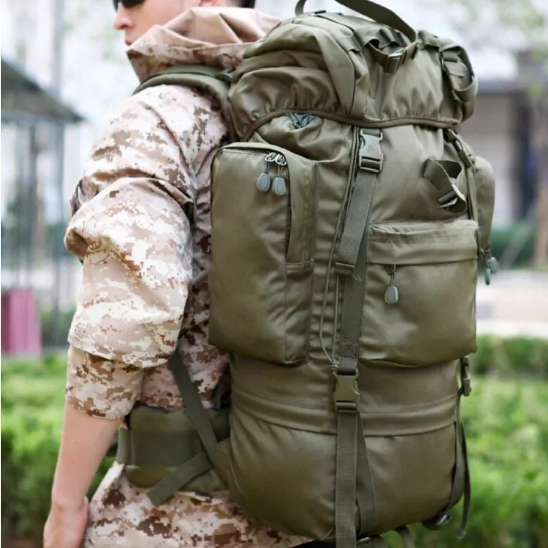Mochila de exterior 70L – Mochila resistente al agua para senderismo y viajes