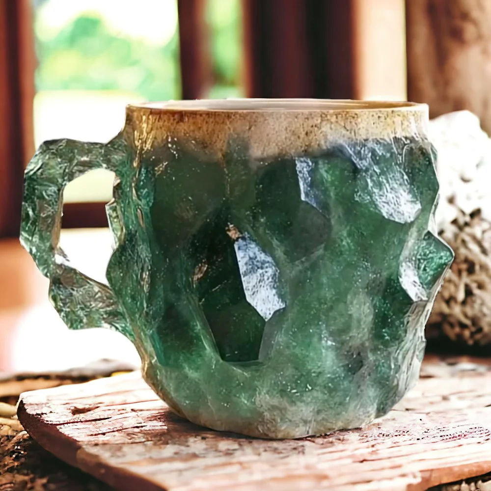 Lina Taza – Taza de Resina Artesanal con Efecto Pedra e Aspecto Elegante