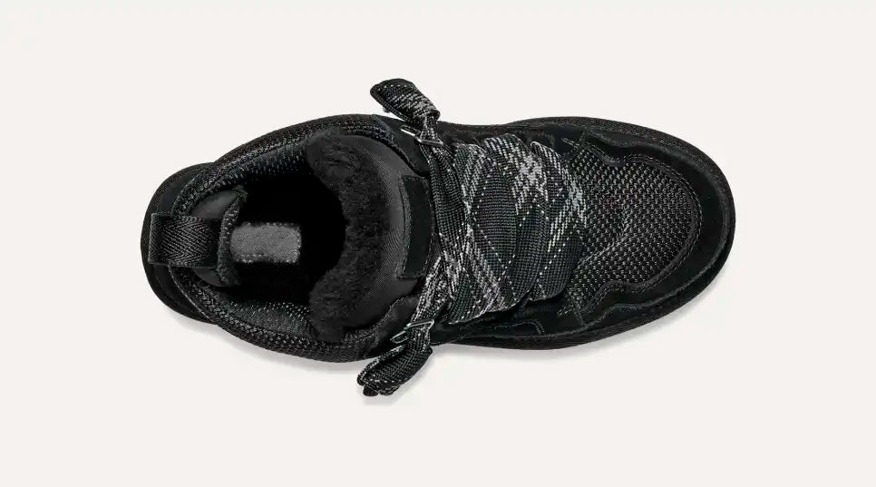 Dames winterlaarzen – suèdelook sneakers met warme voering en stevige gripzool