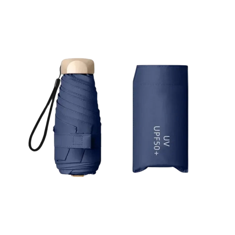 SkyShield – Mini-Regenschirm Reisegröße, UV-Schutz & winddicht