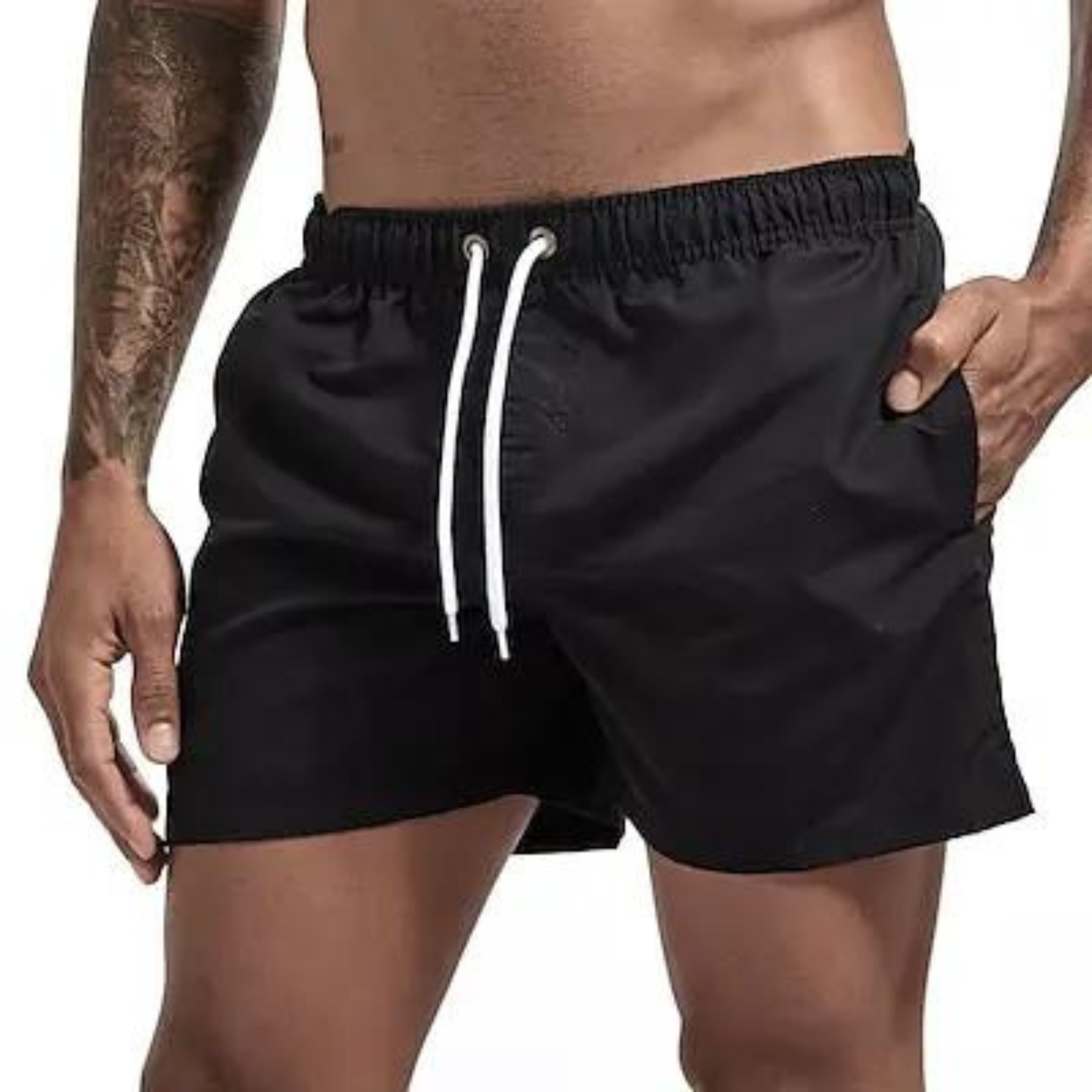 Revalki Sunsets Kollektion - Bequeme Herren-Badehose mit Bändern