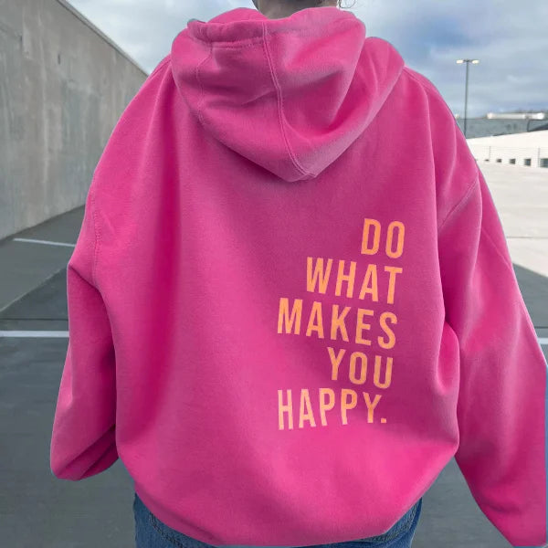 Leonie – Sudadera para mujer con estampado de letras y mezcla suave de algodón