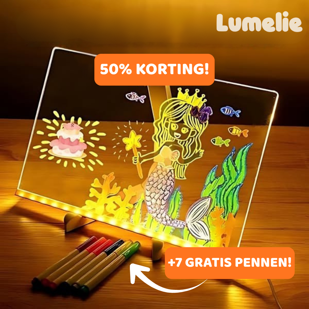 LED Tekentablet – Glow Tekenbord met Verlichte Display voor Creatief Schrijven