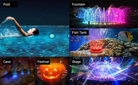 AquaGlow Waterdichte LED Verlichting – Oplaadbaar, Kleurrijk & Geschikt voor Vijver of Zwembad (Copy) VestraGear