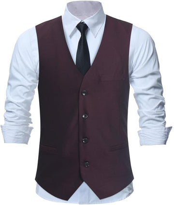 Melzano Zeldony – Chaleco de satén tradicional con corbata e pochette