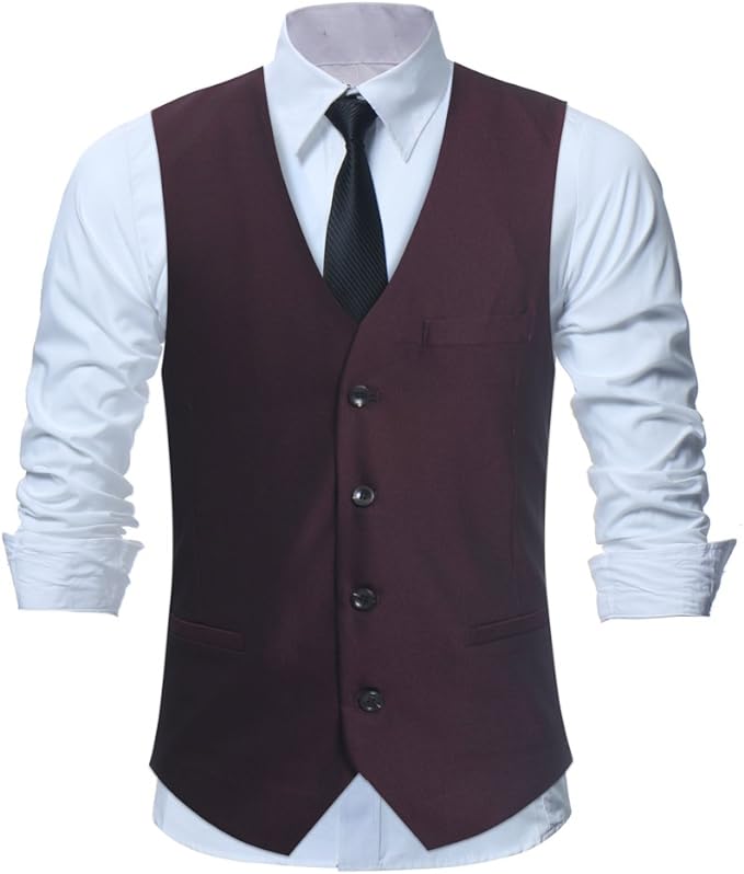 Melzano Zeldony – Chaleco de satén tradicional con corbata e pochette