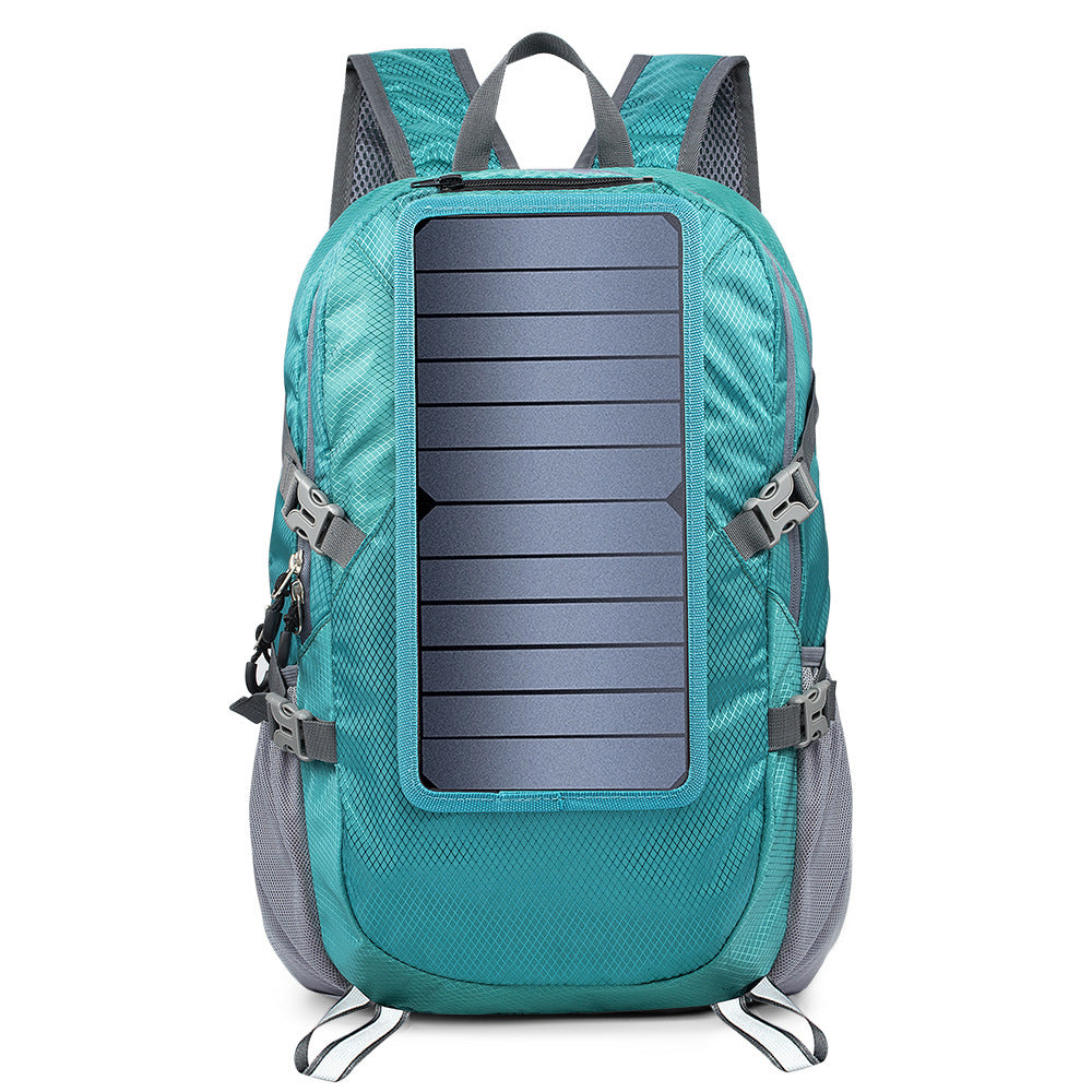 Mochila de enerxía solar – 30L lixeira e resistente á auga con USB