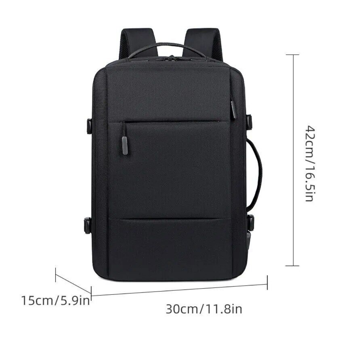 Waterdichte Reistas – USB Rugzak met Laptopvak & Extra Ruimte