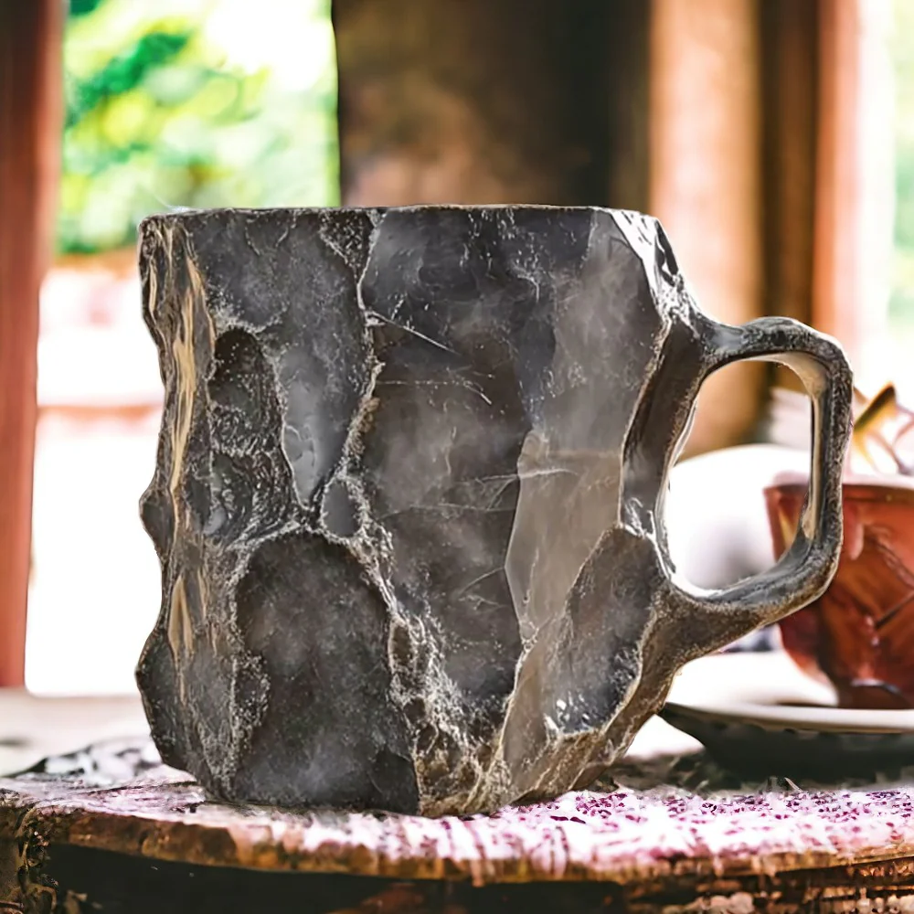 Lina Taza – Taza de Resina Artesanal con Efecto Pedra e Aspecto Elegante